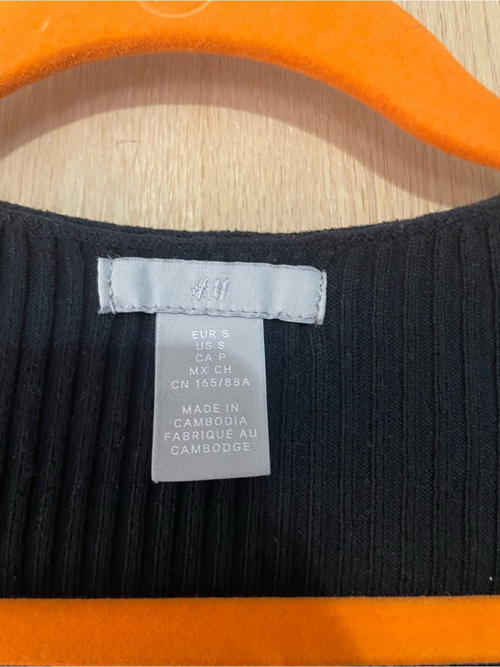 Black Ribbed Long Sleeve - Picture 3 of 4